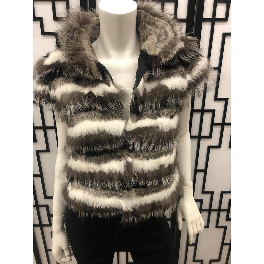Love Token Real Rabbit Fur Vest